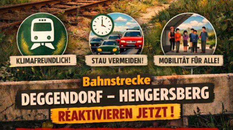 Bahnstrecke Deggendorf-Hengersberg reaktivieren